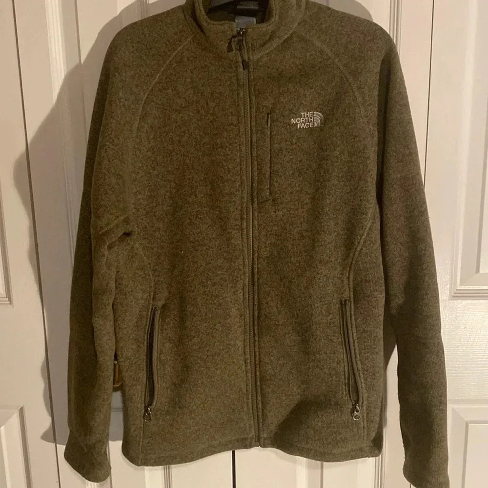 North Face Men’s Sweatshirt Fleece Full Zip Jacket Size S